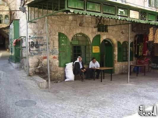 مقهى بدران فى حارة السواكنة بالخليل