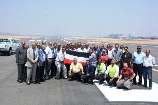 بالصور وزير الطيران يتابع الاستعدادات النهائية بمطار القاهرة لاستقبال ضيوف حفل افتتاح القناة الجديدة