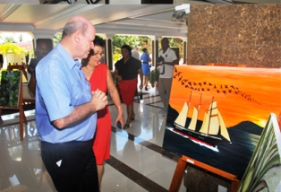 Praslin artists showcase talents in the Seychelles second culinary and arts fiesta