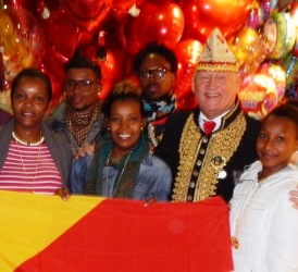 Seychelles delegation arrives in Germany to fly the island's flag at the Düsseldorf Carnaval