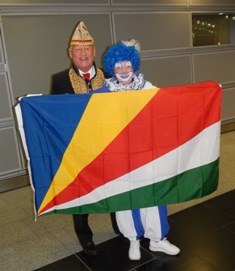 Seychelles delegation arrives in Germany to fly the island's flag at the Düsseldorf Carnaval