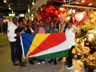 Seychelles delegation arrives in Germany to fly the island's flag at the Düsseldorf Carnaval