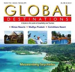 Tourism Minister St.Ange of Seychelles makes it on cover of India's glossy GLOBAL DESTINATIONS Magazine