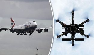 British jet likely hit by drone at Heathrow