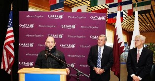 Boston’s Logan Airport Raises Qatar’s Flag in Official Ceremonial Welcome