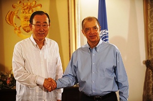UN Secretary-General Ban Ki-moon’s Statement to the Media following Bilateral Talks with President Michel, State House