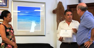 NOBERT COUVREUR, THE OUTGOING BEACHCOMBER SAINTE ANNE RESORT GENERAL MANAGER IN SEYCHELLES NAMED CULTURAL AMBASSADOR