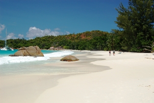 Seychelles famous Anse Lazio beach on the island of Praslin listed among the world’s most breath-taking beaches by TripAdvisor & Lonely Planet Tourist Guide