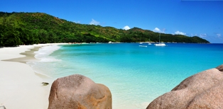 Seychelles famous Anse Lazio beach on the island of Praslin listed among the world’s most breath-taking beaches by TripAdvisor & Lonely Planet Tourist Guide