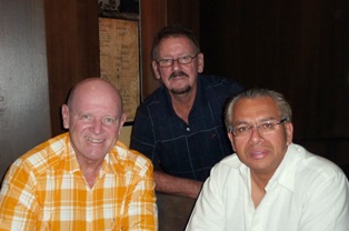 St.Ange Seychelles Minister of Tourism, meets Seychellois national Jacques Bronze living and working in US island of Guam