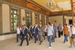 وزير الآثار يتفقد قصر محمد علي بشبرا الخيمة