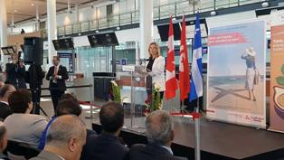 اللومى تدشن أول رحلة مباشرة للخطوط التونسية الى كندا