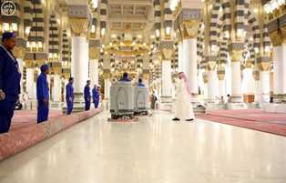 المسجد النبوي يكمل استعداداتها لاستقبال المصلين ليلة 29