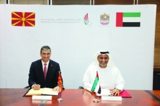 الإمارات ومقدونيا توقعان اتفاقية الأجواء المفتوحة