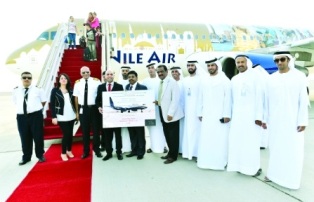 النيل للطيران تطلق 4 رحلات اسبوعياً الى مطار العين الدولي