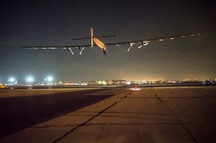 Solar Impulse 2 arrives back in Abu Dhabi after completing first ever zero-fuel flight around the world