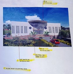 Minister St.Ange conducts visits construction site for the new purpose built Music Stadium of Seychelles