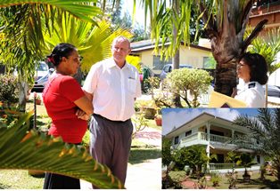 Seychellois discuss their Tourism Industry as Minister St.Ange visits small establishments