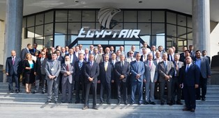 مصر للطيران تجتاز الايوزا اعلي الشهادات الدولية في السلامة والجودة