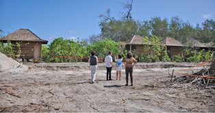 PS ANNE LAFORTUNE VISITS THE FOUR SEASONS DESROCHES ISLAND RESORT CONSTRUCTION OF SEYCHELLES
