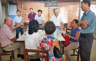 Construction of the Chinese Pagoda of Seychelles also a place of worship