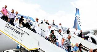 مصرللطيران تنقل 62% من إجمالى الحجاج بنهاية هذا اليوم