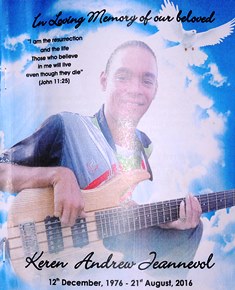 Well-known Seychellois bassist Keren Jeannevol laid to rest