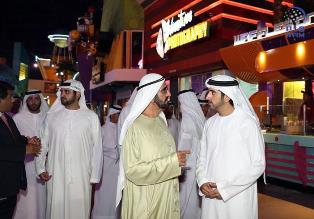 Mohammed bin Rashid tours IMG Worlds of Adventure, hails role of private sector