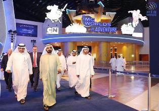Mohammed bin Rashid tours IMG Worlds of Adventure, hails role of private sector