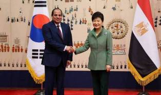 الرئيس المصرى يلتقي رئيسة كوريا الجنوبية على هامش قمة العشرين
