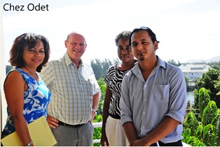 Seychelles Tourism Minister visits -Chez Odet… a home away from home in the English River District of Mahe