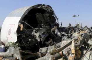 اللجنة الفنية بالطيران المصرى  تعلن الانتهاء من تحديد اماكن تفكك جسم الطائرة الروسية