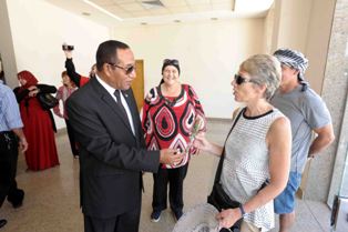 بالصور ...معبد الكرنك يحتفل مع السياح بيوم السياحة العالمى