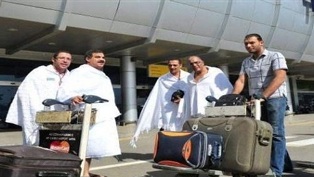 مطار الاقصر استقبل260 حاجا وحاجة امس