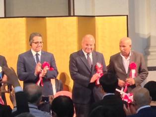 وزير الاثار المصرى يفتتح معرض عصر بناة الأهرام بمدينة كيوتو اليابانية