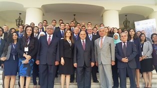 يحيى راشد خلال تدريب الدبلوماسيين يؤكد على اهمية العنصر البشرى فى دعم سياحة مصر