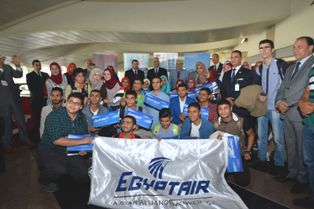مصرالطيران الناقل الرسمي لرحلة أوائل الثانوية العامة إلى ألمانيا