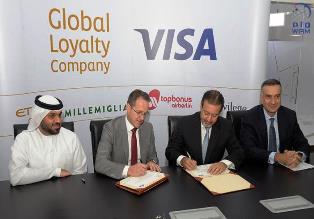 فيزا توقع اتفاقية شراكة مع شركة الولاء العالمي لمجموعة الاتحاد للطيران