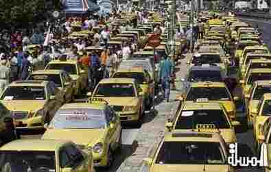 سياحة اليونان تعانى من اضراب اصحاب سيارات الاجرة