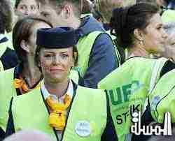 اضراب الضيافة الجوية يهدد مئات الرحلات للالمانية