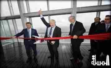 عمدة لندن يفتتح البانوراما السياحية لبرج شارد