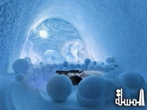 فندق سويدى من الثلج لهواة سياحة ” تحت الصفر”