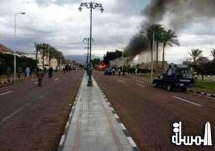 مقتل 4 سياح واصابة 13 وسائق الحافلة السياحية فى طابا