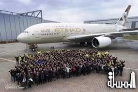 Etihad Airways celebrates inaugural Airbus A380 flight at Abu Dhabi International Airport