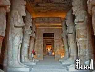 أسوان تطلق الاحتفال بظاهرة تعامد الشمس بمعبد أبوسمبل مساء الغد