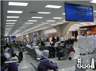 مطـار المـلك عبدالعـزيز بجدة يستقبــل 589.402 حــاج