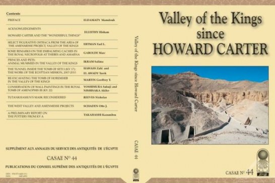 وزارة الآثار المصرية تصدر كتاب جديد تحت عنوان “وادي الملوك منذ هوارد كارتر”