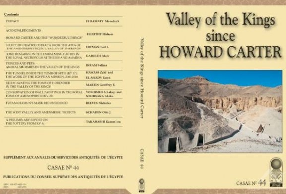 وزارة الآثار المصرية تصدر كتاب جديد تحت عنوان “وادي الملوك منذ هوارد كارتر”