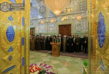 بالصور: بعد أكثر من سبعين عاماً..الامانة العامة للعتبة العلوية تعيد تأهيل شباك ضريح “علي بن أبي طالب”