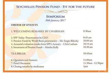 Seychelles Pension Fund organising a Symposium including World Bank presentation